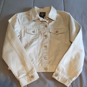 Faded Glory Flax Denim Jacket 100% Cotton